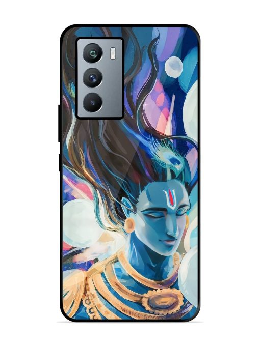 Bhagwan Sri Krishna Glossy Metal Phone Cover for Iqoo 9 Se (5G)