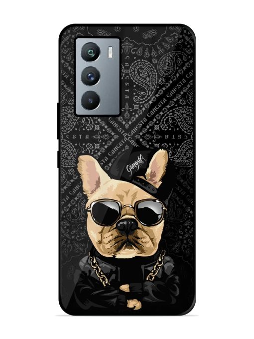 Gangsta Cool Sunmetales Dog Glossy Metal Phone Cover for Iqoo 9 Se (5G) Zapvi