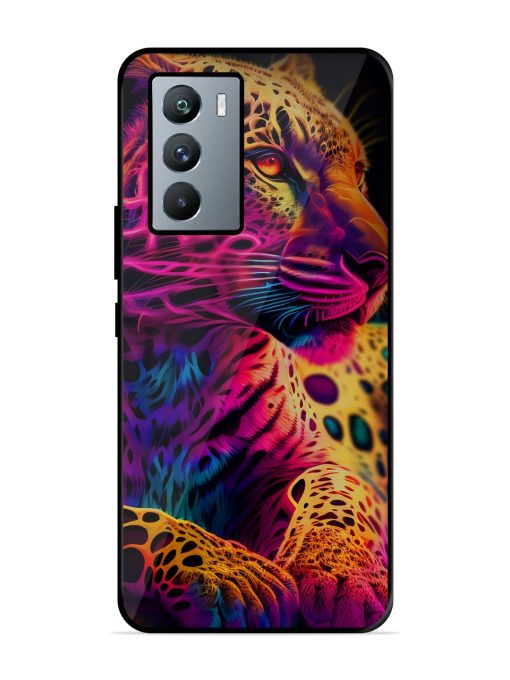 Leopard Art Glossy Metal Phone Cover for Iqoo 9 Se (5G) Zapvi