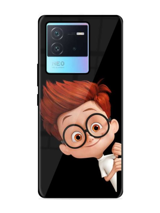 Smart Boy Cartoon Glossy Metal Phone Cover for Iqoo Neo 6 (5G) Zapvi