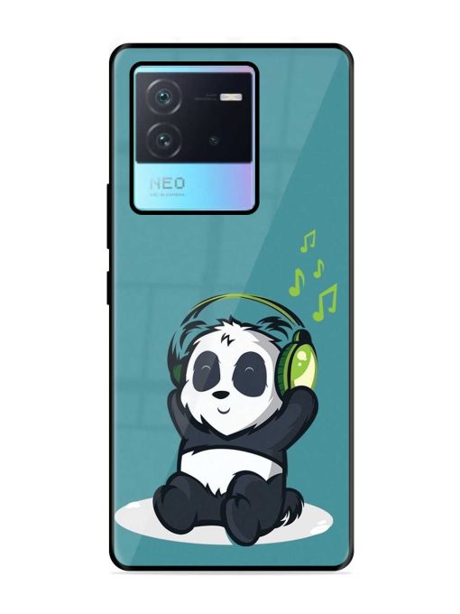 Music Panda Glossy Metal Phone Cover for Iqoo Neo 6 (5G)