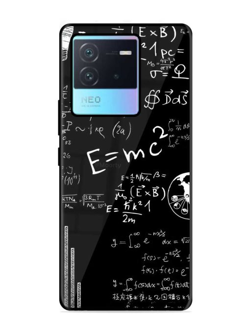 E=Mc2 Mass?Energy Equivalence Glossy Metal Phone Cover for Iqoo Neo 6 (5G) Zapvi