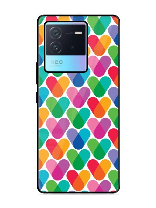 Overlapping Colors Colorful Glossy Metal TPU Phone Cover for Iqoo Neo 6 (5G) Zapvi