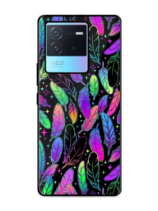 Bright Multi Colored Seamless Glossy Metal Phone Cover for Iqoo Neo 6 (5G) Zapvi