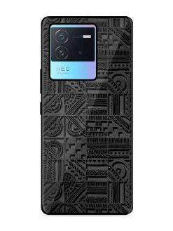 Seamless Pattern Glossy Metal Phone Cover for Iqoo Neo 6 (5G)