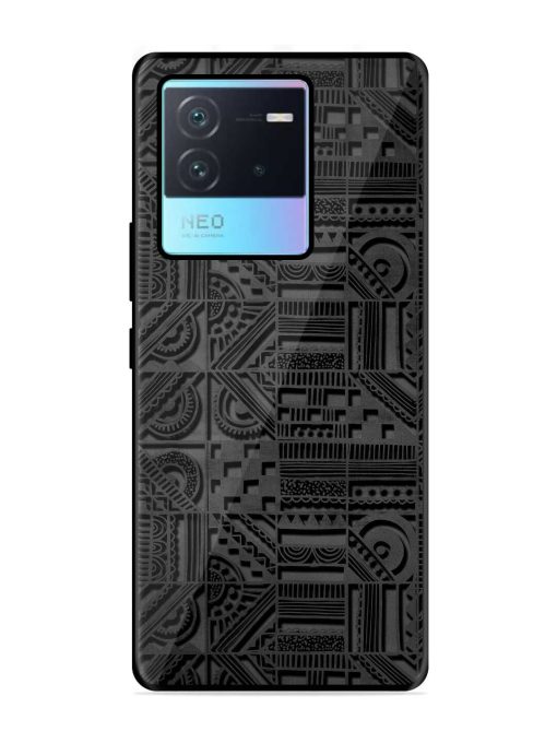 Seamless Pattern Glossy Metal Phone Cover for Iqoo Neo 6 (5G) Zapvi