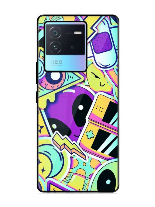 Scratch Art Glossy Metal Phone Cover for Iqoo Neo 6 (5G) Zapvi