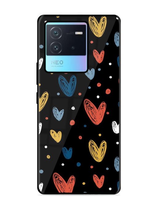 Happy Valentines Day Glossy Metal TPU Phone Cover for Iqoo Neo 6 (5G) Zapvi