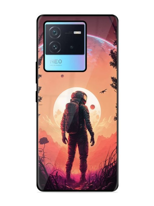 Red Sky At Morning Glossy Metal Phone Cover for Iqoo Neo 6 (5G)