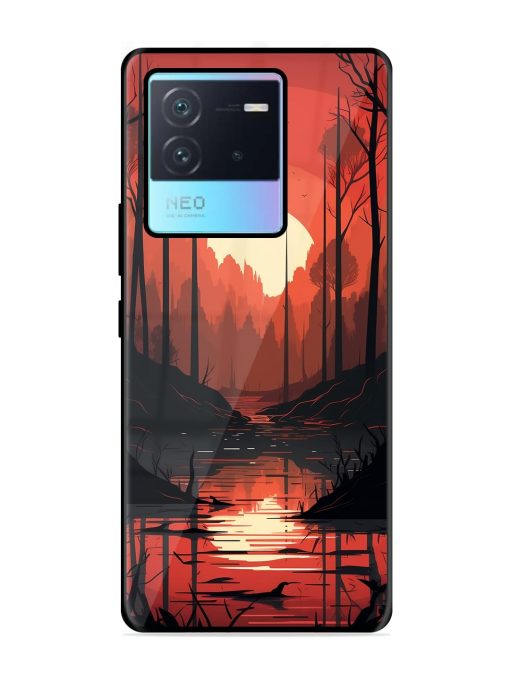 Natural Landscape Glossy Metal Phone Cover for Iqoo Neo 6 (5G) Zapvi