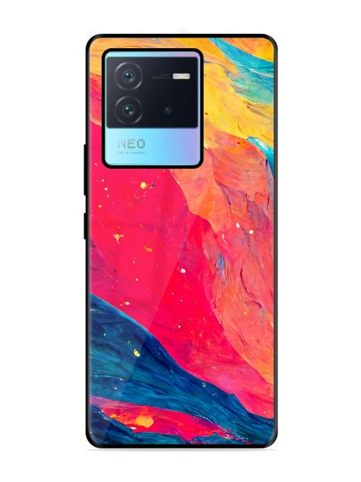 Starry Night Glossy Metal Phone Cover for Iqoo Neo 6 (5G) Zapvi