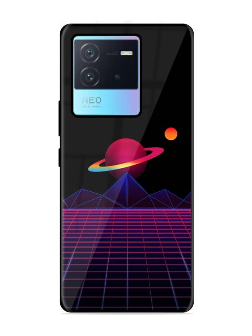 Wave Aesthetic Glossy Metal Phone Cover for Iqoo Neo 6 (5G) Zapvi