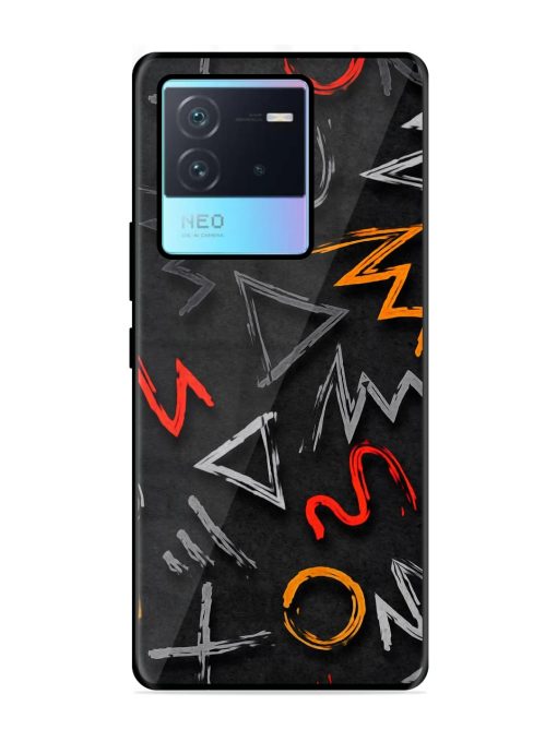 Grungy Graffiti Glossy Metal Phone Cover for Iqoo Neo 6 (5G) Zapvi