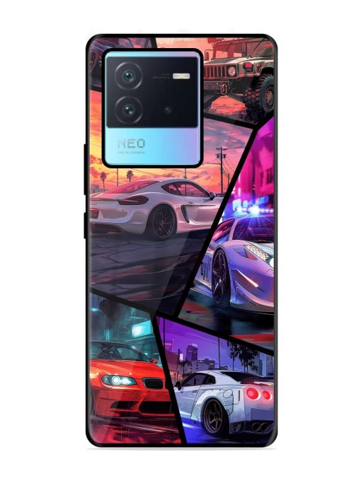 Ride In Pixels Glossy Metal Phone Cover for Iqoo Neo 6 (5G) Zapvi