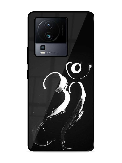 Om Logo Glossy Metal Phone Cover for Iqoo Neo 7 (5G) Zapvi