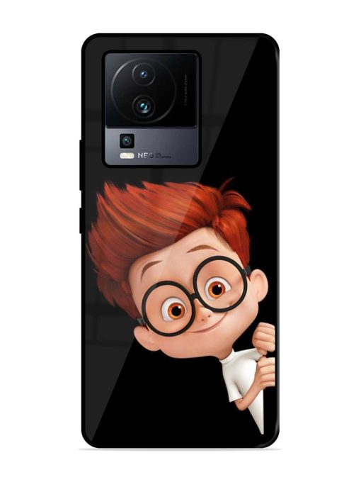 Smart Boy Cartoon Glossy Metal Phone Cover for Iqoo Neo 7 (5G) Zapvi