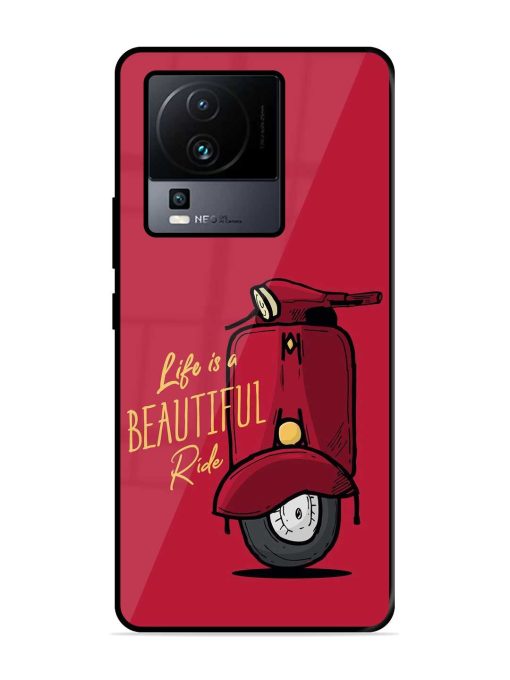 Life Is Beautiful Rides Glossy Metal Phone Cover for Iqoo Neo 7 (5G) Zapvi