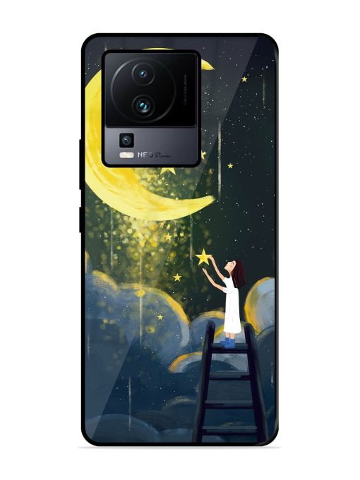 Moonlight Healing Night Illustration Glossy Metal TPU Phone Cover for Iqoo Neo 7 (5G)