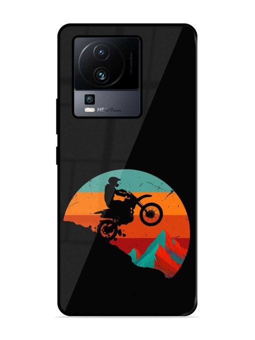 Mountain Bike Glossy Metal Phone Cover for Iqoo Neo 7 (5G)