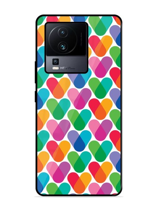 Overlapping Colors Colorful Glossy Metal TPU Phone Cover for Iqoo Neo 7 (5G) Zapvi