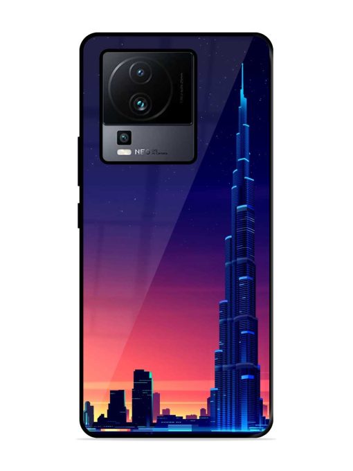 Burj Khalifa Abstract Glossy Metal Phone Cover for Iqoo Neo 7 (5G)