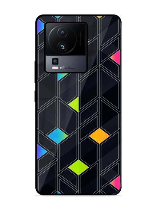 Abstract Mosaic Seamless Glossy Metal Phone Cover for Iqoo Neo 7 (5G) Zapvi