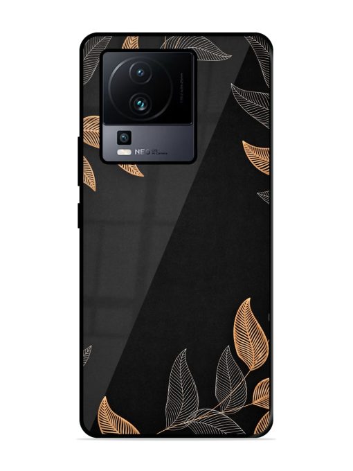 Foliage Art Glossy Metal Phone Cover for Iqoo Neo 7 (5G) Zapvi