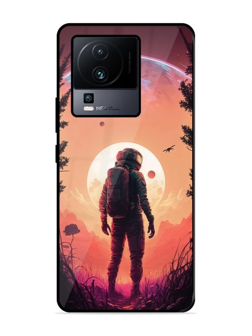 Red Sky At Morning Glossy Metal Phone Cover for Iqoo Neo 7 (5G)