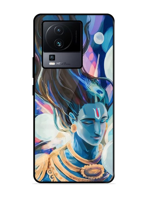 Bhagwan Sri Krishna Glossy Metal Phone Cover for Iqoo Neo 7 (5G) Zapvi