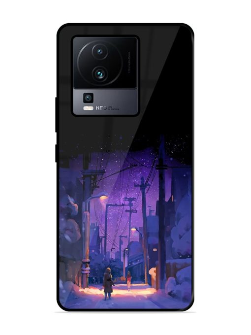 Winter Anime Art Glossy Metal Phone Cover for Iqoo Neo 7 (5G)