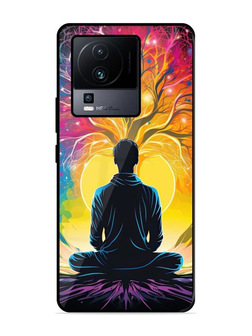 Mind Colourful Glossy Metal Phone Cover for Iqoo Neo 7 (5G) Zapvi