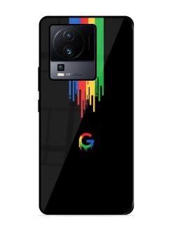 Google Logo Glossy Metal Phone Cover for Iqoo Neo 7 Pro (5G)