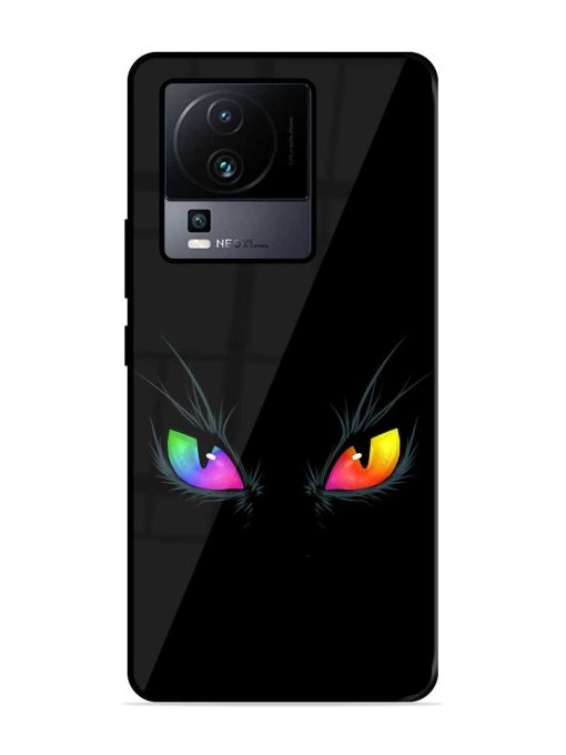 Cat Eyes Glossy Metal Phone Cover for Iqoo Neo 7 Pro (5G) Zapvi