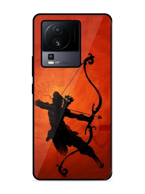 Illustration Lord Rama Glossy Metal Phone Cover for Iqoo Neo 7 Pro (5G)