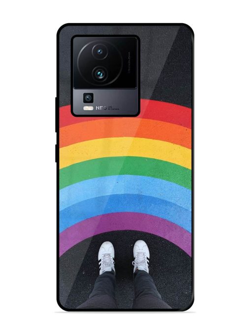 Legs Rainbow Glossy Metal TPU Phone Cover for Iqoo Neo 7 Pro (5G) Zapvi