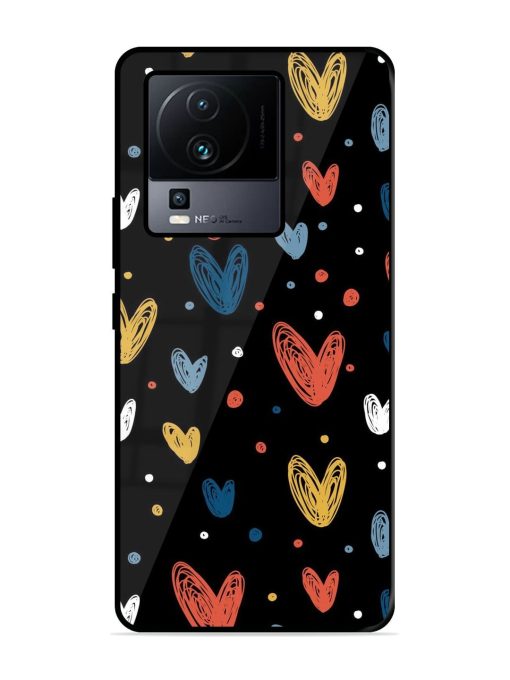 Happy Valentines Day Glossy Metal TPU Phone Cover for Iqoo Neo 7 Pro (5G) Zapvi