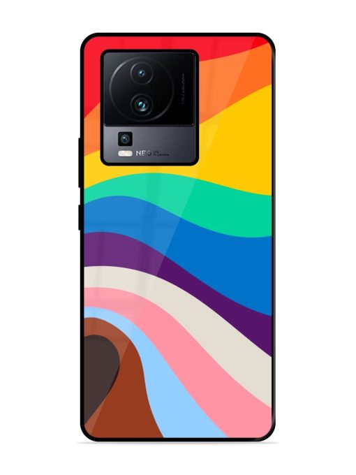 Minimal Pride Art Glossy Metal Phone Cover for Iqoo Neo 7 Pro (5G)