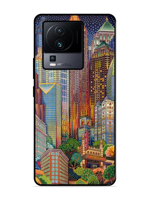 Cityscapes Art Glossy Metal Phone Cover for Iqoo Neo 7 Pro (5G) Zapvi