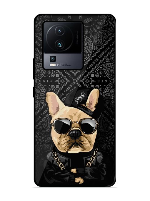 Gangsta Cool Sunmetales Dog Glossy Metal Phone Cover for Iqoo Neo 7 Pro (5G)