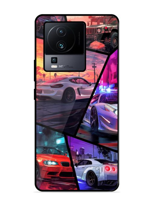 Ride In Pixels Glossy Metal Phone Cover for Iqoo Neo 7 Pro (5G) Zapvi