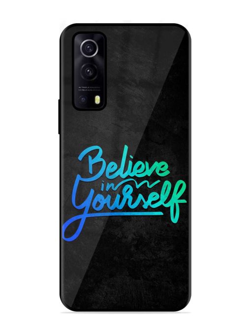 Believe In Yourself Glossy Metal Phone Cover for Iqoo Z3 (5G) Zapvi