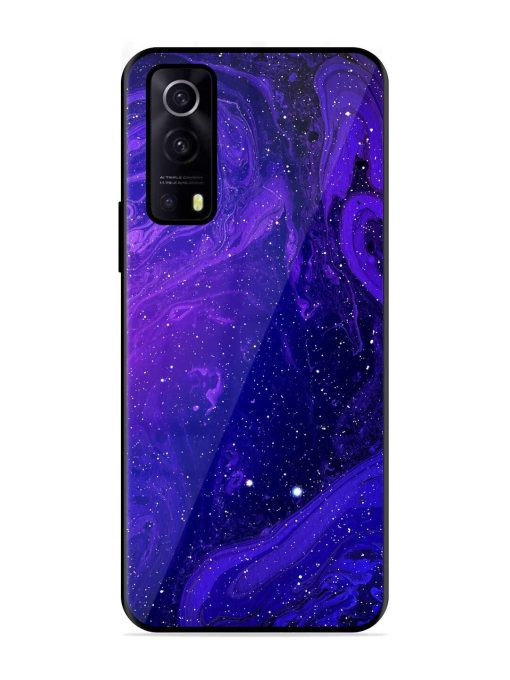 Galaxy Acrylic Abstract Art Glossy Metal Phone Cover for Iqoo Z3 (5G)