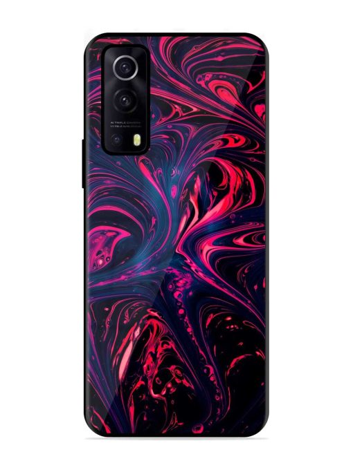 Abstract Background Glossy Metal Phone Cover for Iqoo Z3 (5G) Zapvi