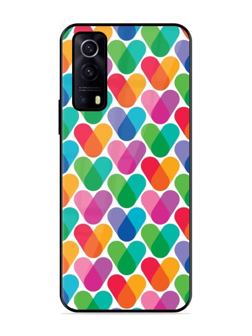 Overlapping Colors Colorful Glossy Metal TPU Phone Cover for Iqoo Z3 (5G) Zapvi