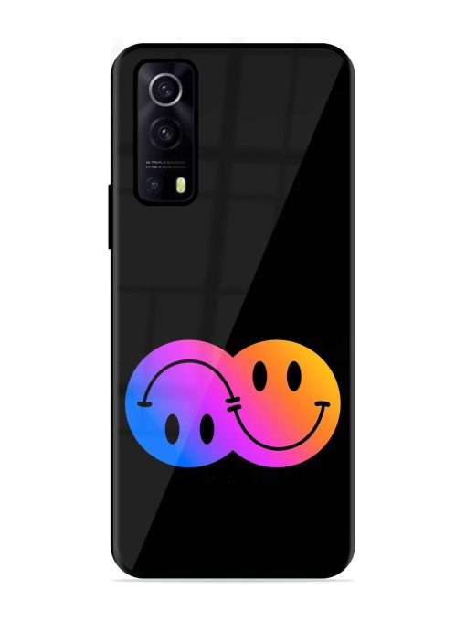 Gradient Smile Art Glossy Metal TPU Phone Cover for Iqoo Z3 (5G) Zapvi