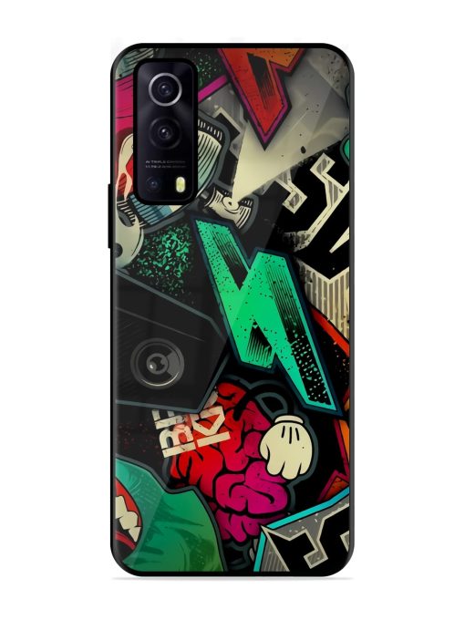 Graffiti Art Glossy Metal Phone Cover for Iqoo Z3 (5G) Zapvi