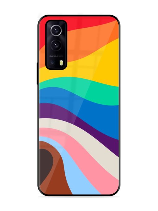 Minimal Pride Art Glossy Metal Phone Cover for Iqoo Z3 (5G)