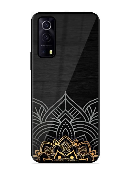 Decorative Golden Pattern Glossy Metal Phone Cover for Iqoo Z3 (5G) Zapvi