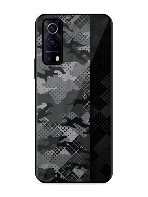 Dark Camouflage Glossy Metal Phone Cover for Iqoo Z3 (5G) Zapvi