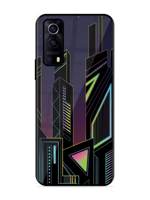 Neon Dreamscape Glossy Metal Phone Cover for Iqoo Z3 (5G) Zapvi